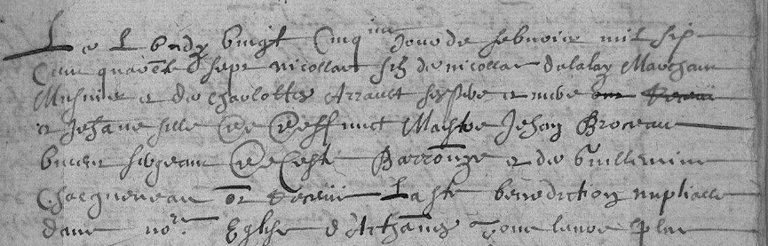 Extrait d'acte de mariage